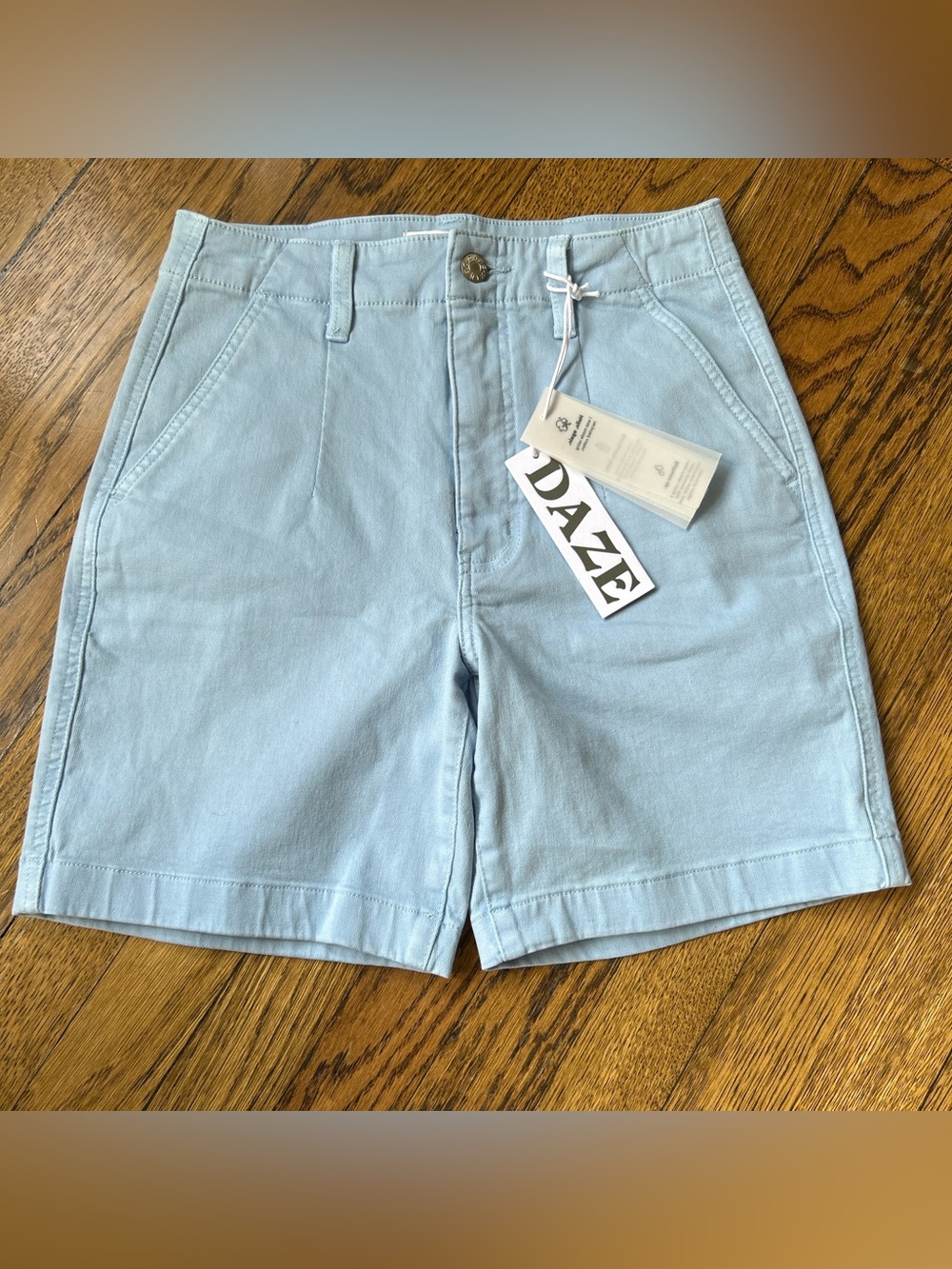 NWT Daze Light Blue Bermuda Shorts